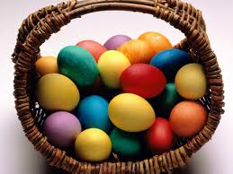 Easter Eggs in a Basket
