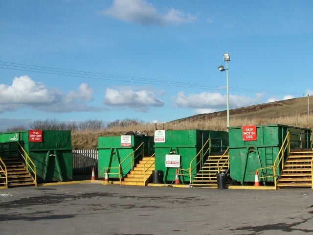 Skips in a Recycling Centre